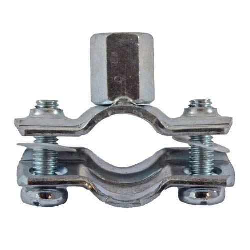 2 Stück - mittelschwere Rohrschelle 1/2 Zoll ohne Dämmung Größe 43-47 mm x 1/2 Zoll von qpool24