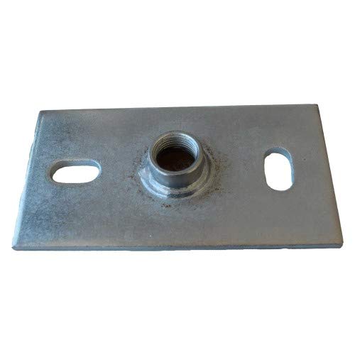 5 Stück - Grundplatten Befestigungsplatten Größe 150 x 80 x 6 mm x 1/2 Zoll von Fixotec