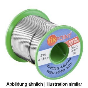 Fixpoint Lötzinn ø 1,0 mm 250 g Rolle; LZ 1.0 250g - lead free von Fixpoint
