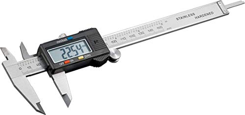 Goobay 77001 Messschieber digital 0 - 150 mm / Elektrische Schieblehre digital 6 Zoll / Für Tiefen-, Außen- & Stufenmessung / Mit LCD Display / Rostfreier Edelstahl von goobay