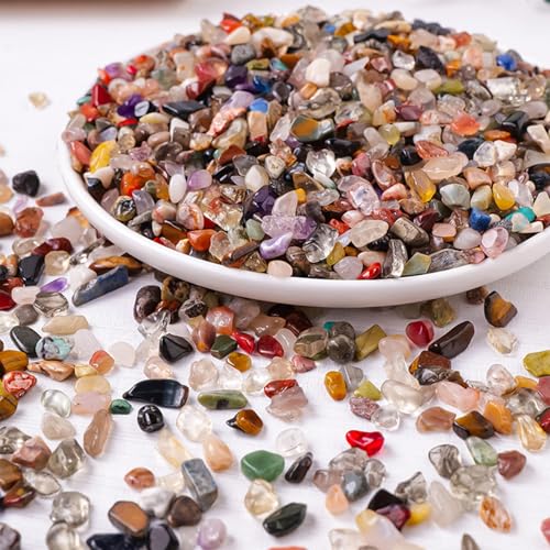 Fizdoqg 500g Edelstein Mix Mischung 8-12mm Edelsteine für Kinder Mini Trommelsteine Kleine Edelsteine Halbedelsteine für Dekoration, Edelsteinspiel, Kindergeburtstag Fizdoqg 500g Edelstein Mix Mischung 8-12mm Edelsteine für Kinder Mini Trommelsteine Kleine Edelsteine Halbedelsteine für Dekoration, Edelsteinspiel, Kindergeburtstag von Fizdoqg