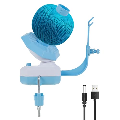 Garnwickler Pro, elektrischer Garnknäuelwickler zum Häkeln, Upgrade mit Doppelfederspannung, 284 g, große Kapazität, stufenlose Geschwindigkeit, automatischer Strickgarnwickler, Wollspinnerrolle für von Fizocosisto