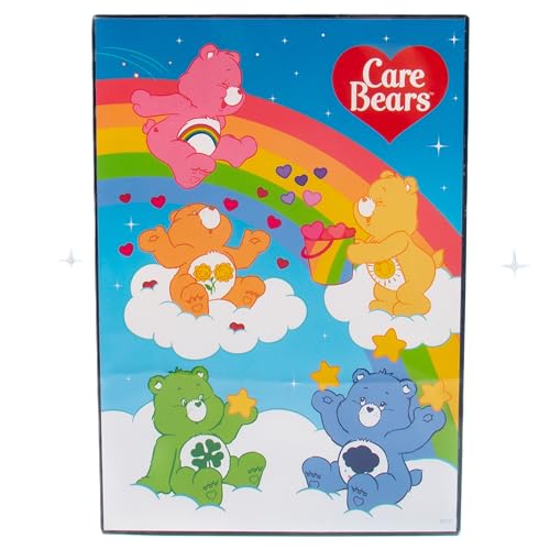 Fizz Creations Care Bears Poster Light, USB-Stromversorgung mit mitgeliefertem Kabel, freistehend oder an der Wand montierbares Poster Mood Light A4 Größe Offizielles Lizenzprodukt von Care Bears von Fizz Creations