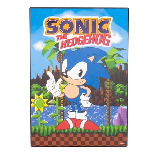 Fizz Creations Sonic The Hedgehog Poster Light, USB-Stromversorgung mit mitgeliefertem Kabel, A4 Offizielles Lizenzprodukt von Sonic The Hedgehog von Fizz Creations