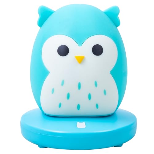 Fizz Creations Squishmallows Stimmungslicht - Winston Die Eule USB oder Batteriebetrieben Nachtlicht Stimmungslampe Weiches Silikon Design Touch Sensitive Pad von Fizz Creations