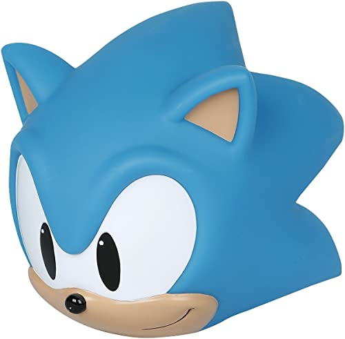 Sonic The Hedgehog 3D-geformtes Schallkopf-Stimmungslicht. Sonic Soft Glow Nachtlicht. Geformtes Gaming-Licht. Offiziell Lizenziertes Sonic The Hedgehog-Merchandise. von Fizz Creations