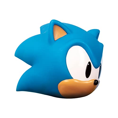 Sonic The Hedgehog 3D-geformtes Schallkopf-Stimmungslicht. Sonic Soft Glow Nachtlicht. Geformtes Gaming-Licht. Offiziell Lizenziertes Sonic The Hedgehog-Merchandise. von Fizz Creations