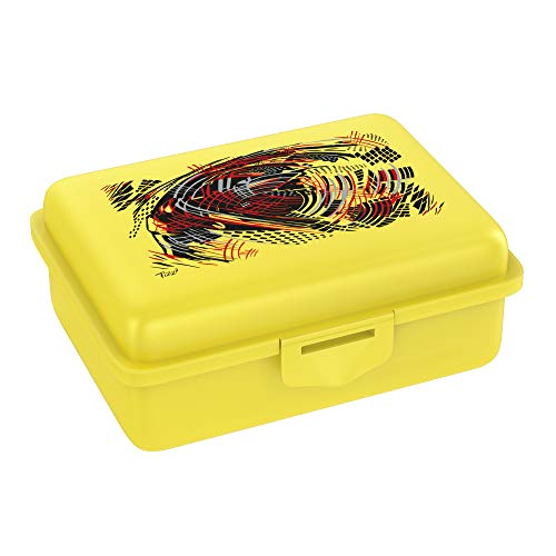 Fizzii Lunchbox (Inkl. Obst-/ Gemüsefach, schadstofffrei, spülmaschinenfest, Motiv: Energy gelb) von Fizzii