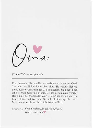 Fjllrven Definition Poster & Kunstdrucke | Weihnachtsgeschenke Oma Geschenk | Wandbilder Wohnzimmer | Weihnachten Geschenke für Oma Geburtstag | Wanddeko Deko Wohnzimmer | DINA A4 von Fjllrven