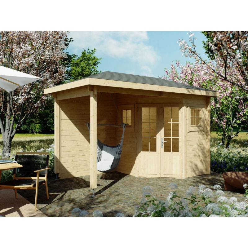 Fjordholz 5-Eck Gartenhaus Modell Evelyn 1B von Fjordholz