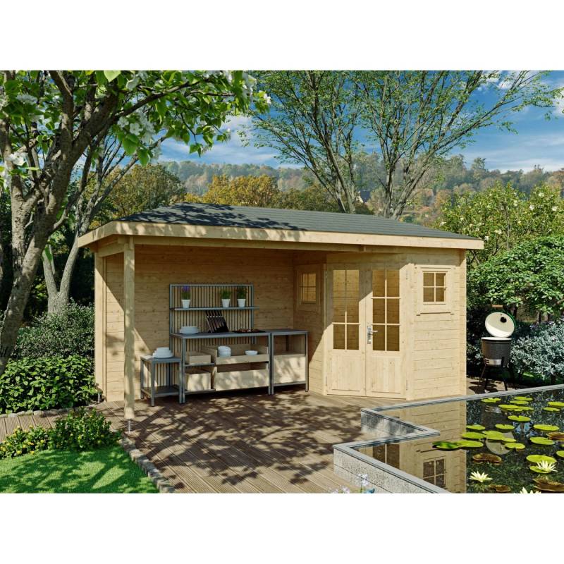 Fjordholz 5-Eck Gartenhaus Modell Evelyn 1C von Fjordholz