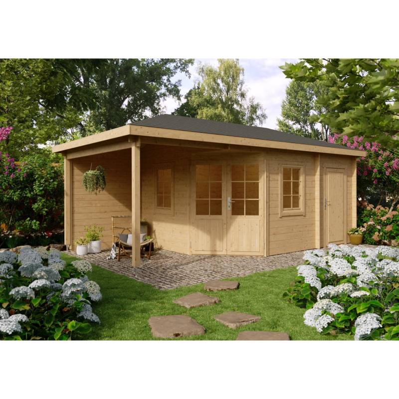 Fjordholz 5-Eck Gartenhaus Modell Evelyn 3E von Fjordholz