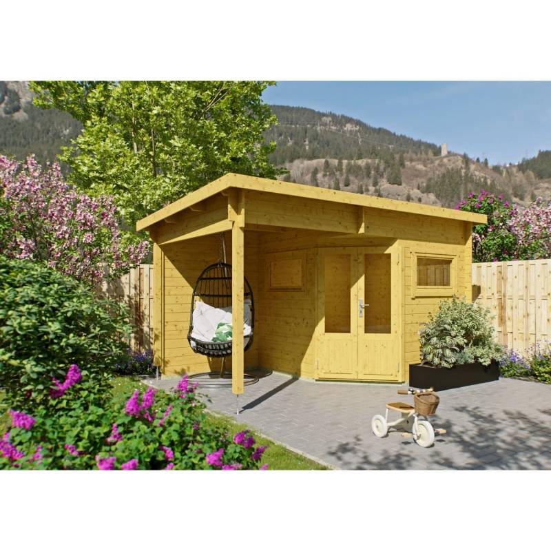 Fjordholz 5-Eck Gartenhaus Modell Leva 2B Kiefer Imprägniert von Fjordholz