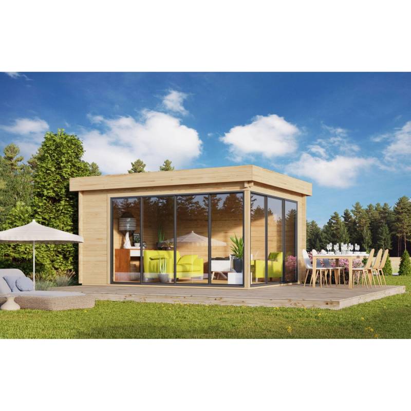 Fjordholz Gartenhaus Alu Concept 44 A 14mm Isolierverglasung Grau Imprägniert Fjordholz Gartenhaus Alu Concept 44 A 14mm Isolierverglasung Grau Imprägniert von Fjordholz