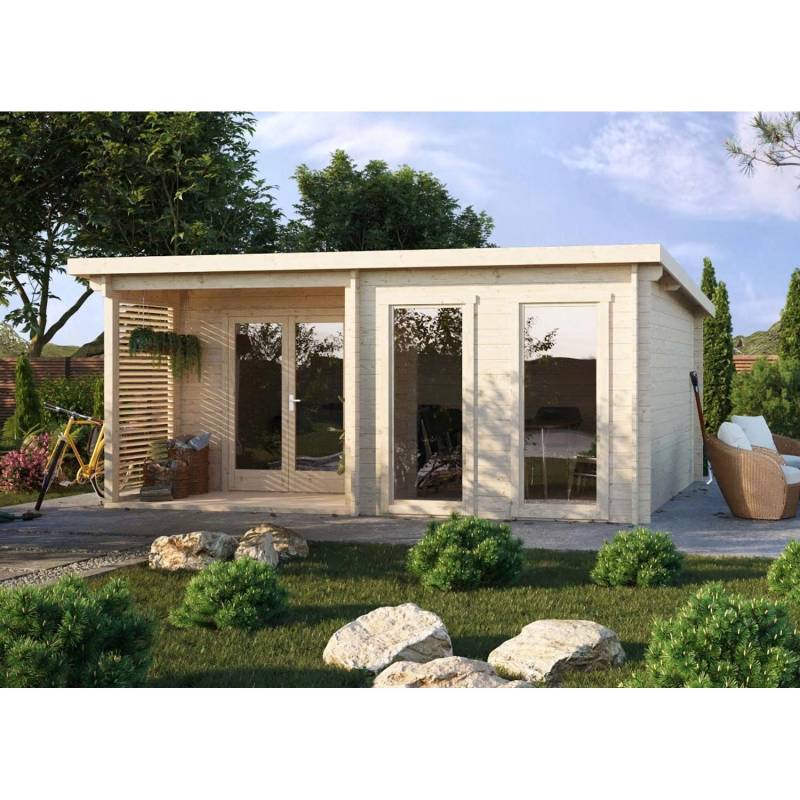 Fjordholz Gartenhaus Modell Alba 44 Kiefer Imprägniert von Fjordholz