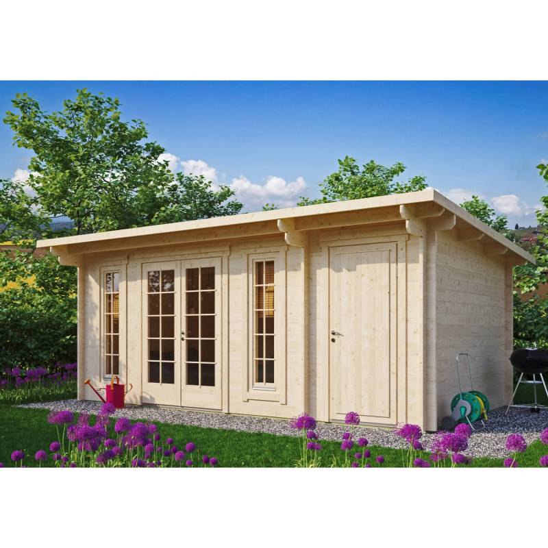 Fjordholz Gartenhaus Modell Jacob 44 B mit Abstellraum Grau Imprägniert Fjordholz Gartenhaus Modell Jacob 44 B mit Abstellraum Grau Imprägniert von Fjordholz