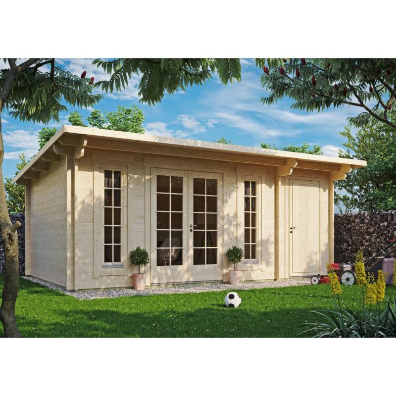 Fjordholz Gartenhaus Modell Jacob 44 C mit Abstellraum Kiefer Imprägniert von Fjordholz
