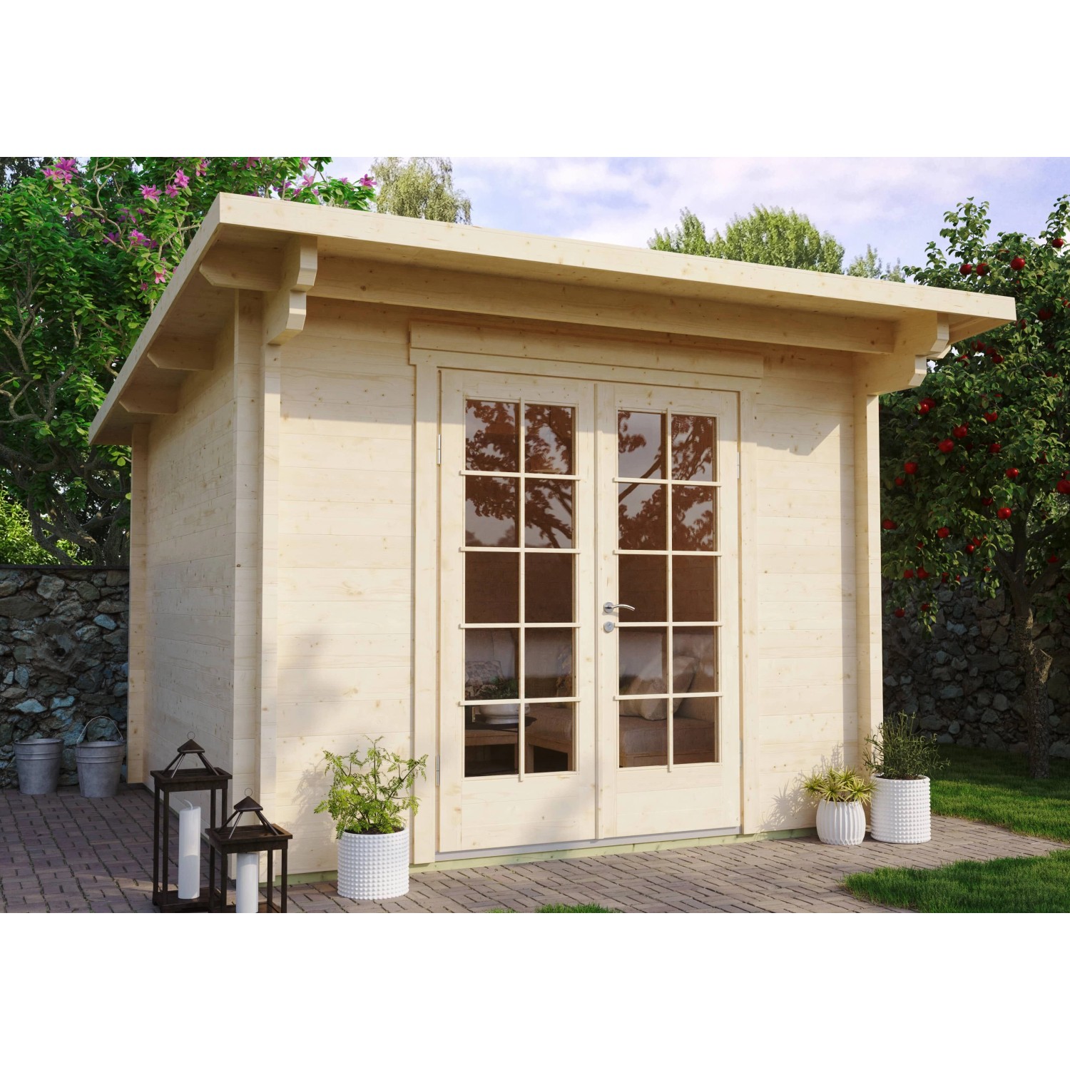 Fjordholz Gartenhaus Modell Jacob 70 A von Fjordholz