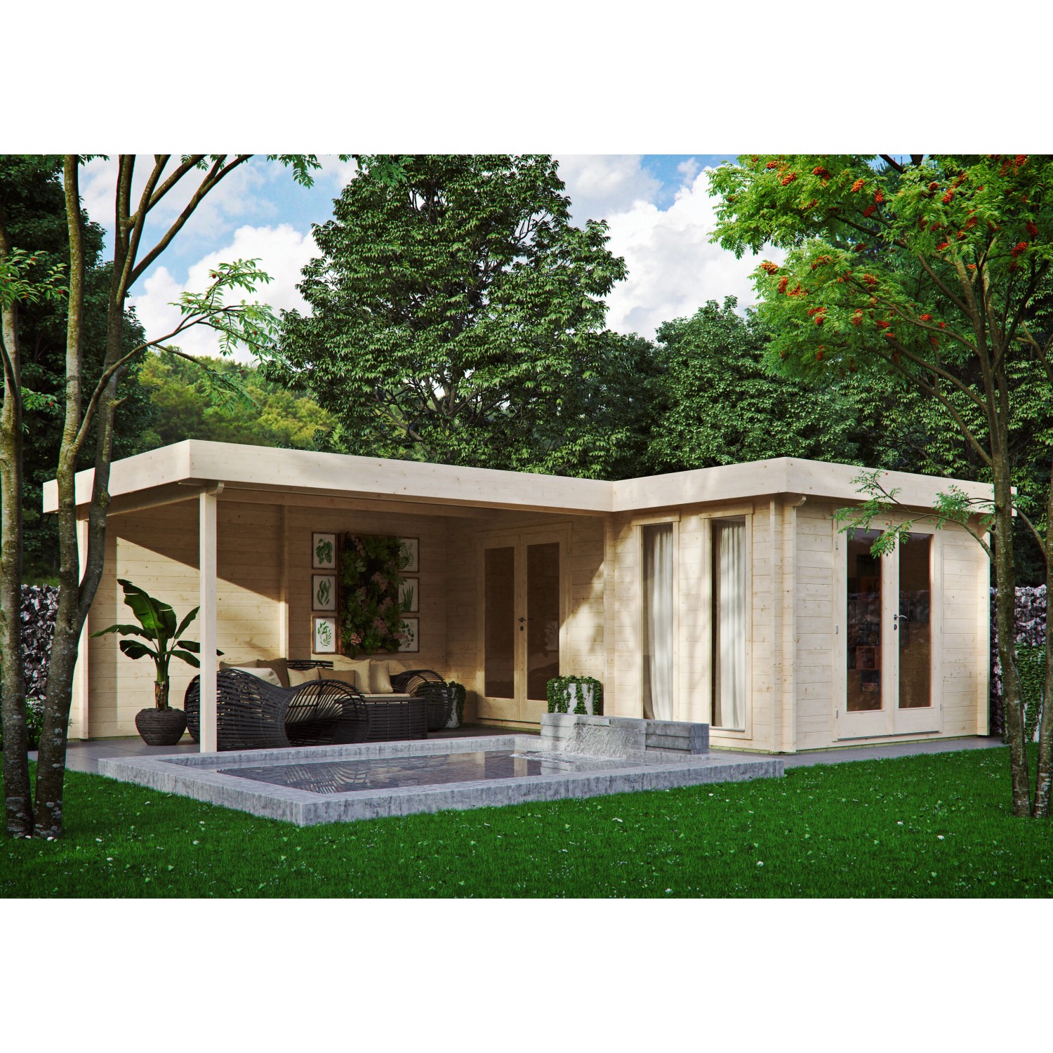 Fjordholz Gartenhaus Modell Luisa 44 Farblos Imprägniert Fjordholz Gartenhaus Modell Luisa 44 Farblos Imprägniert von Fjordholz