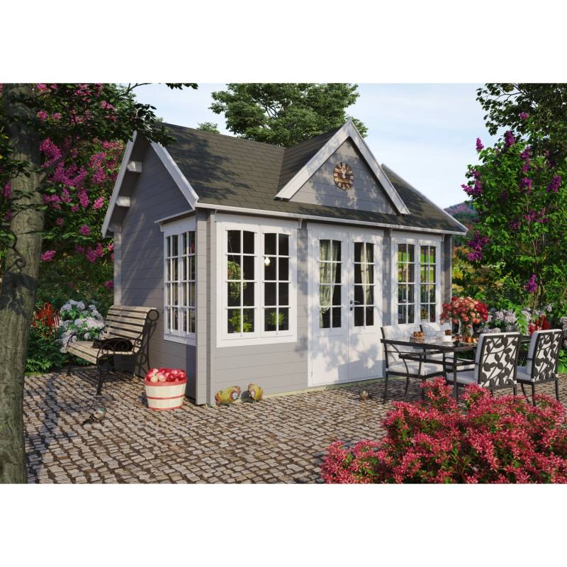Fjordholz Gartenhaus Modell Teehaus Windsor 28 Kiefer Imprägniert von Fjordholz
