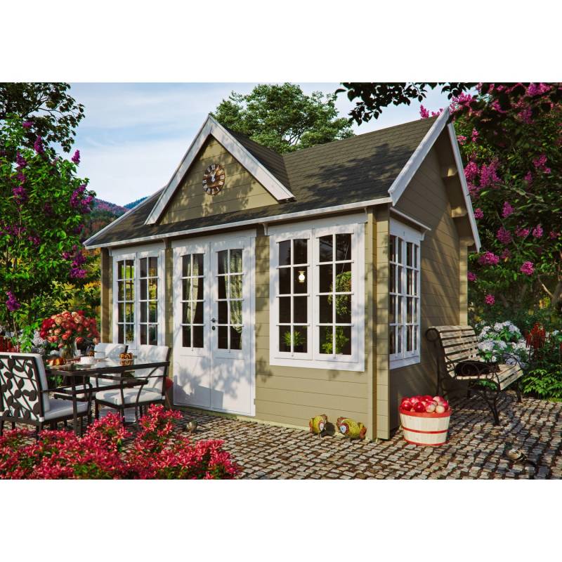 Fjordholz Gartenhaus Modell Teehaus Windsor 44 Kiefer Imprägniert von Fjordholz