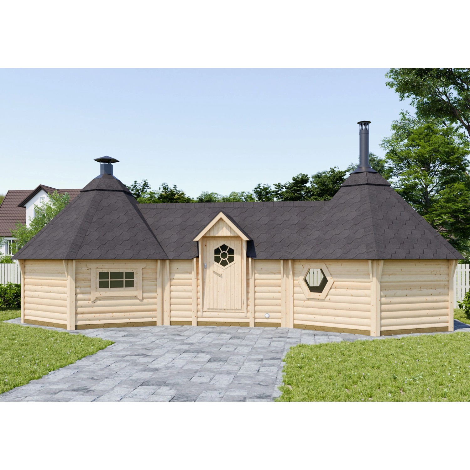 Fjordholz Grillkota + Saunakota Modell Tobi 22 m² Fjordholz Grillkota + Saunakota Modell Tobi 22 m² von Fjordholz