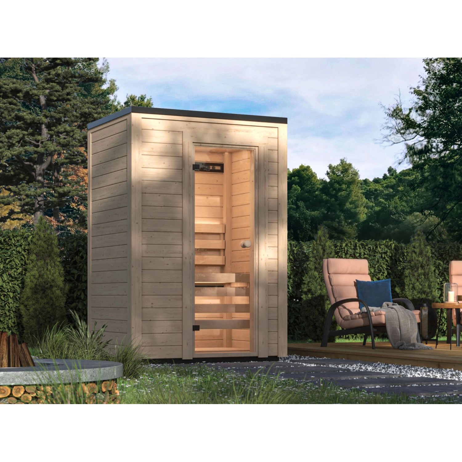 Fjordholz Mini Saunahaus Modell Timo 40 Fjordholz Mini Saunahaus Modell Timo 40 von Fjordholz