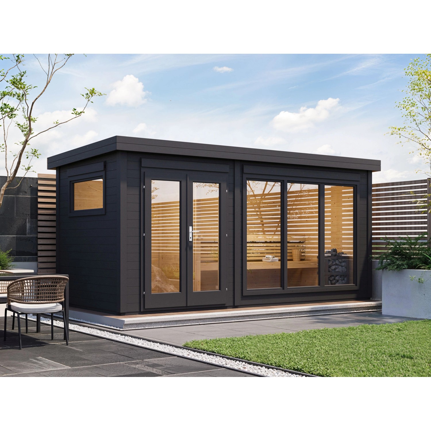 Fjordholz Saunahaus Modell Anita 2-Raum Fjordholz Saunahaus Modell Anita 2-Raum von Fjordholz