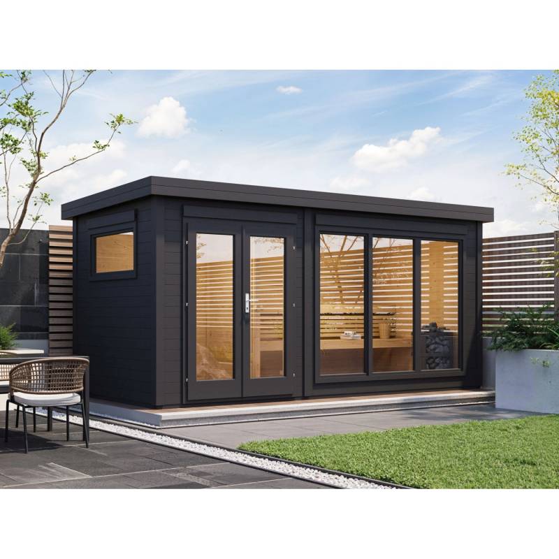 Fjordholz Saunahaus Modell Anita 2-Raum Fjordholz Saunahaus Modell Anita 2-Raum von Fjordholz