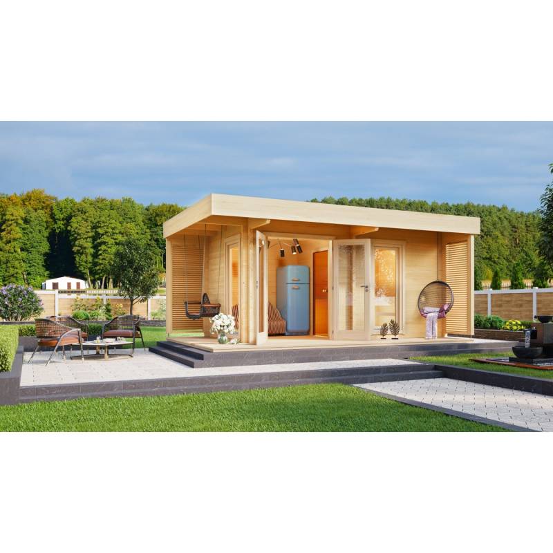 Fjordholz Saunahaus Modell Asta 70mm Fjordholz Saunahaus Modell Asta 70mm von Fjordholz