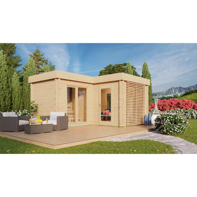 Fjordholz Saunahaus Modell Bene 70mm Fjordholz Saunahaus Modell Bene 70mm von Fjordholz