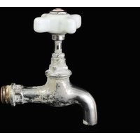 Alter Antiker Wasserhahn Zapfhahn Wasser Hahn Vintage Metall Landhaus Deko H von FlaemingAntik