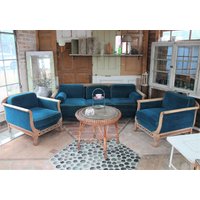 Altes Antik Sofa Couch Sessel Sitzmöbel Polstermöbel Sitzgruppe Sitzgarnitur Vintage Shabby Chic von FlaemingAntik