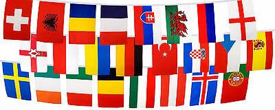 24 Europäische Länder Flagge Wimpelkette 6 Meter Polyester Euro FlagSuperstore von FlagSuperstore