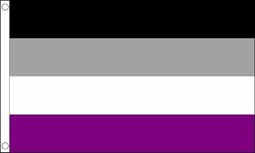 Asexuelle Flagge, 152 x 90 cm, LGBTQ Pride, 100 % Polyester, mit Ösen, Banner FlagSuperstore von FlagSuperstore