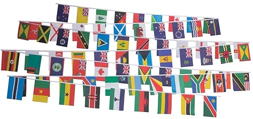 Commonwealth Countires Wimpelkette, 70 Flaggen, 20 m Flagsuperstore von FlagSuperstore
