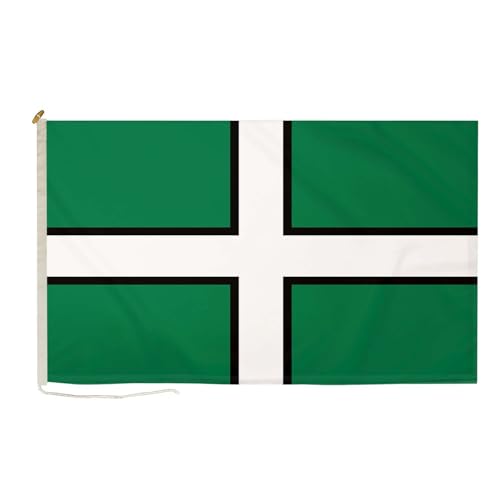 Devon Flagge, robust, langlebig, 15 x 90 cm, mit Seil und Knebel FlagSuperstore von FlagSuperstore