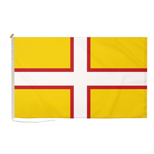 Dorset Flagge, robust, langlebig, 15 x 90 cm, mit Seil und Knebel FlagSuperstore von FlagSuperstore