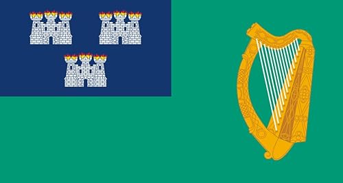 Dublin-Flagge, 150 x 90 cm, 100 % Polyester, mit Ösen. FlagSuperstore von FlagSuperstore