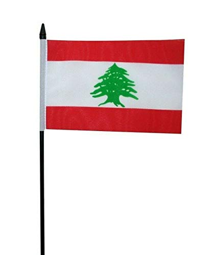 FlagSuperstore Libanon-Flagge, klein, 15,2 x 10,2 cm von FlagSuperstore