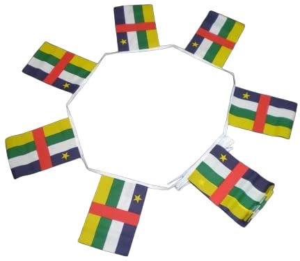 Flagge Zentralafrikanische Republik Wimpelkette 3 Meter 10 Flaggen FlagSuperstore Flagge Zentralafrikanische Republik Wimpelkette 3 Meter 10 Flaggen FlagSuperstore von FlagSuperstore