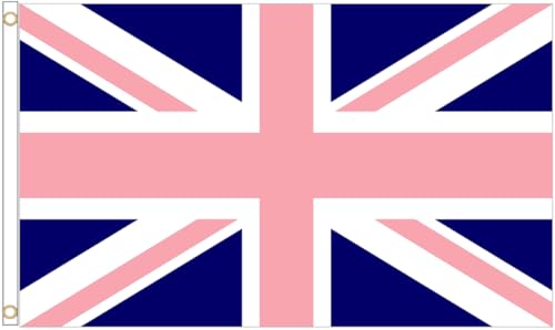 Flagge mit Union Jack, 15 x 90 cm, 100 % Polyester, mit Ösen, Banner FlagSuperstore von FlagSuperstore