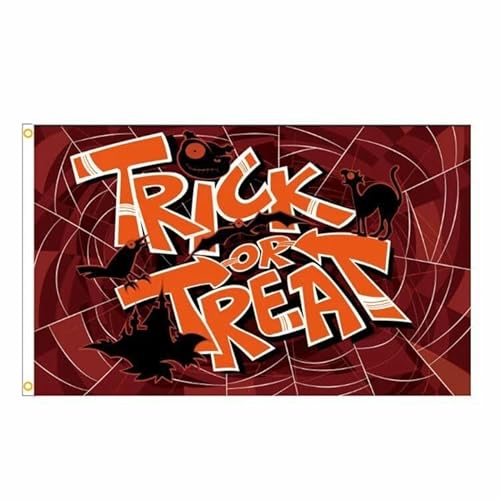 Halloween-Flagge, Trick or Treat 152 x 90 cm, 100 % Polyester, mit Ösen. FlagSuperstore Halloween-Flagge, Trick or Treat 152 x 90 cm, 100 % Polyester, mit Ösen. FlagSuperstore von FlagSuperstore
