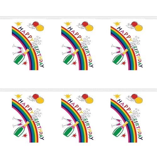 Happy Birthday Riesenflagge Wimpelkette 32 Fahne Banner 20 Meter FlagSuperstore von FlagSuperstore