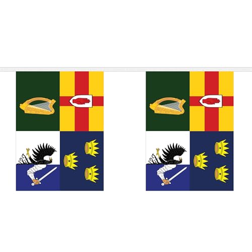 Irland 4 Provinzen Riesenflagge Wimpelkette 32 Flaggen Banner 20 Meter FlagSuperstore von FlagSuperstore