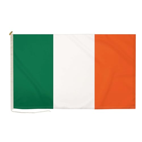 Irland-Flagge, strapazierfähig, 90 x 60 cm, mit Seil und Knebel FlagSuperstore von FlagSuperstore