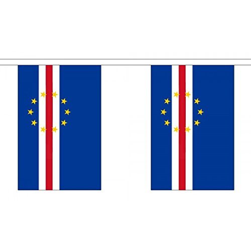 Kap Verde Flagge Wimpelkette 3 Meter 10 Flaggen FlagSuperstore Kap Verde Flagge Wimpelkette 3 Meter 10 Flaggen FlagSuperstore von FlagSuperstore