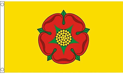 Lancashire strapazierfähige Nylon-Flagge, 15 x 91 cm, mit Ösen. FlagSuperstore von FlagSuperstore