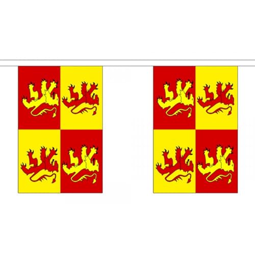 Owain Glyndwr Fahne Wimpelkette Wales 6 Meter 20 Flaggen Polyester FlagSuperstore von FlagSuperstore