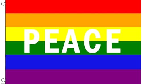 Regenbogen-Flagge "Gay Pride", 100 % Polyester, mit Ösen, LGBTQ FlagSuperstore von FlagSuperstore